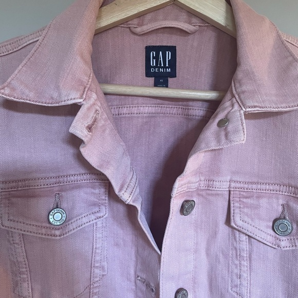 Gap Pink Denim Jacket Size XS - Picture 4 of 4